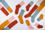 Zateplené ponožky Bloky