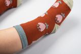 Detské tehlové ponožky Kvety