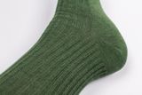 Vrúbkované ponožky Zelené