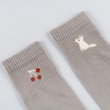 Detské sivé ponožky Zimný les