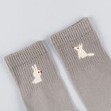 Detské sivé ponožky Zimný les