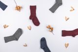 Detské vrúbkované ponožky Tmavomodré