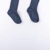 Detské vrúbkované ponožky Tmavomodré