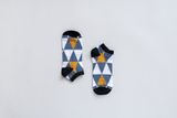 Členkové ponožky Trojuholník modrá