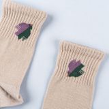 Detské béžové ponožky Vtáčik Fugl