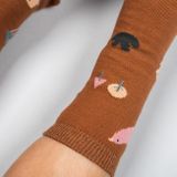 Detské hnedé ponožky Cestou Necestou