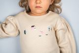 Dievčenské smotanové tričko z BIO bavlny Severské pobrežie