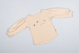 Dievčenské smotanové tričko z BIO bavlny Severské pobrežie