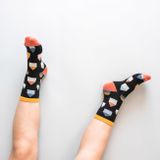 Detské čierne ponožky Domčeky