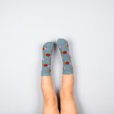 Detské modré ponožky Cukríky
